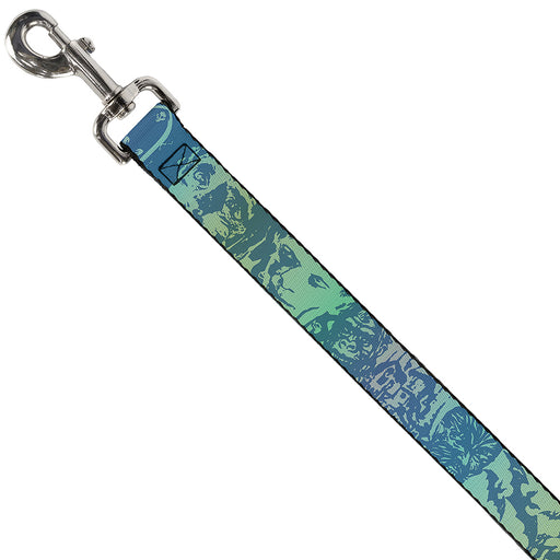 Dog Leash - Retro Monster Aqua Dog Leashes Buckle-Down   