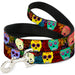 Dog Leash - Painted Sugar Skulls & Flowers Collage Dog Leashes Buckle-Down   