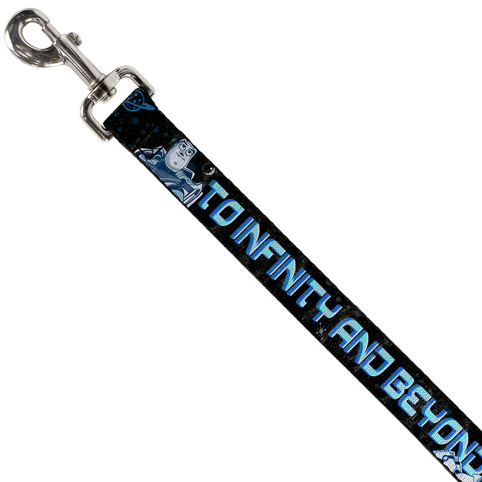 Dog Leash - Buzz Poses/Stars TO INFINITY AND BEYOND Black/Blues Dog Leashes Disney   