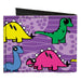 Canvas Bi-Fold Wallet - Dinosaur Cartoon Canvas Bi-Fold Wallets Buckle-Down   