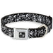 Dog Bone Seatbelt Buckle Collar - TJ-Fairies Black/White Seatbelt Buckle Collars Tattoo Johnny   
