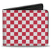 Bi-Fold Wallet - Checker Crimson White Bi-Fold Wallets Buckle-Down   