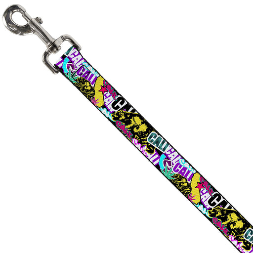 Dog Leash - Cali Bear/CALI Graffiti/Pot Leaves Black/Multi Color Dog Leashes Buckle-Down   