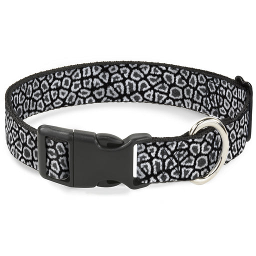 Plastic Clip Collar - Leopard Black Plastic Clip Collars Buckle-Down   