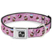 Dog Bone Seatbelt Buckle Collar - Cupcake Swirls Pink/Multi Color Seatbelt Buckle Collars Buckle-Down   