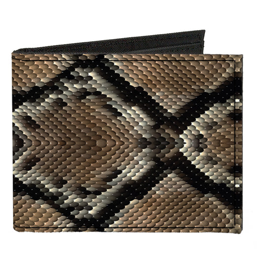 Canvas Bi-Fold Wallet - Snake Skin 1 Canvas Bi-Fold Wallets Buckle-Down   