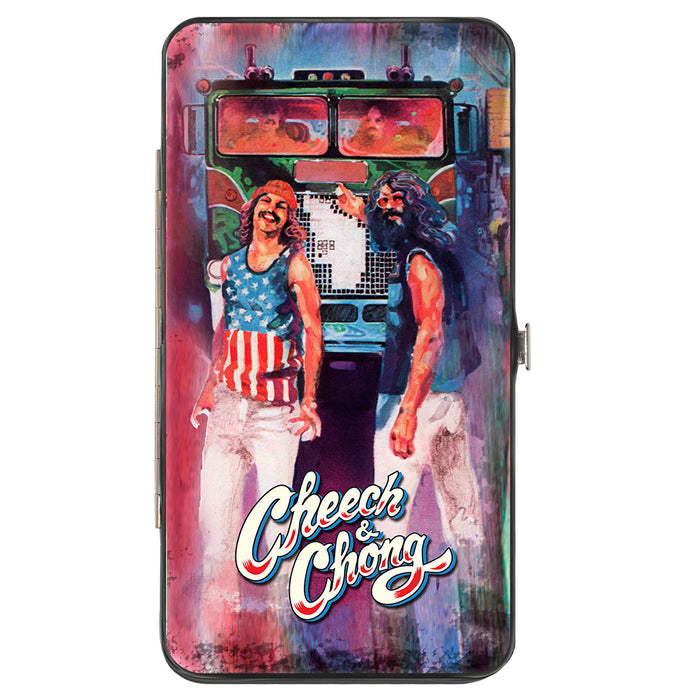 Hinged Wallet - Cheech & Chong Standing Truck Poses Watercolor Hinged Wallets Cheech & Chong   