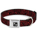 Dog Bone Seatbelt Buckle Collar - Bandana/Skulls Black/Red Seatbelt Buckle Collars Buckle-Down   