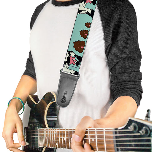 Guitar Strap - Cow Poops Color Guitar Straps Buckle-Down   