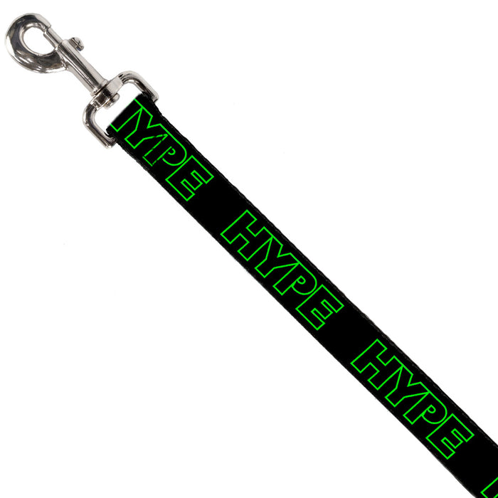 Dog Leash - HYPE Outline Black/Neon Green Dog Leashes Buckle-Down   