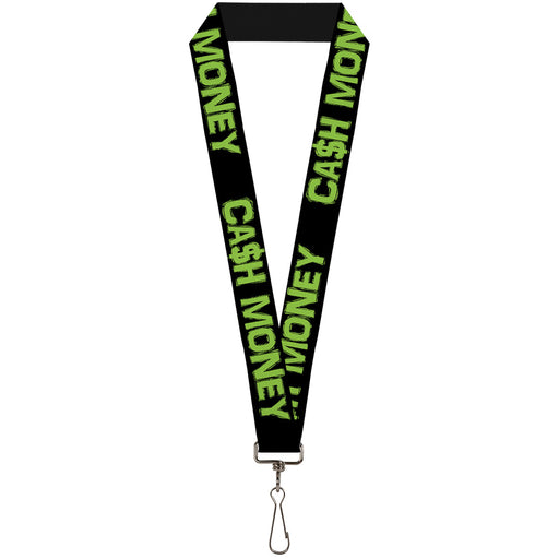 Lanyard - 1.0" - CA$H MONEY Black Green Lanyards Buckle-Down   