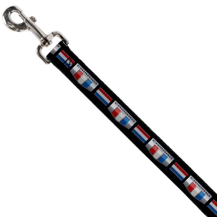 Dog Leash - CAMARO Six Badge/Stripe Black/Silver/Red/White/Blue Dog Leashes GM General Motors   