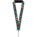 Lanyard - 1.0" - Christmas Ornaments Snowflakes Blue White Multi Color Lanyards Buckle-Down   