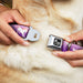 Dog Bone Seatbelt Buckle Collar - Unicorn Sparkles Purple/Pink Seatbelt Buckle Collars Buckle-Down   