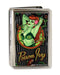 Business Card Holder - LARGE - POISON IVY Bombshell Pose Stripe FCG Black Gray Greens Reds Metal ID Cases DC Comics   