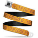 BD Wings Logo CLOSE-UP Black/Silver Seatbelt Belt - TRIGGERED Orange/Burgundy Webbing Seatbelt Belts Buckle-Down   