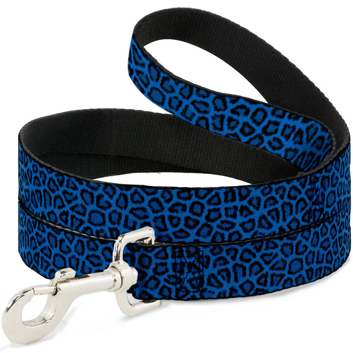 Dog Leash - Leopard Turquoise Dog Leashes Buckle-Down   