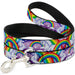 Dog Leash - Unicorns in Rainbows w/Sparkles/Purple Dog Leashes Buckle-Down   
