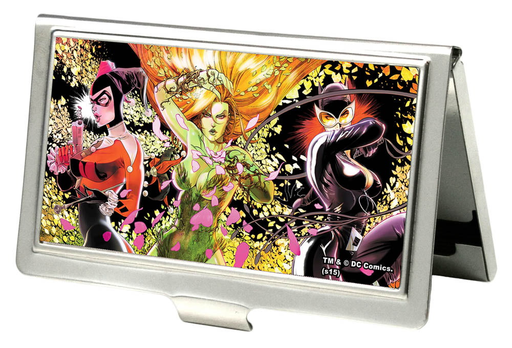 Business Card Holder - SMALL - Gotham City Sirens Group Pose Petals FCG Business Card Holders DC Comics   