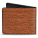Bi-Fold Wallet - Wood Grain2 Horizontal Reddish Brown Bi-Fold Wallets Buckle-Down   