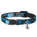 Cat Collar Breakaway - Grunge Chaos Blue Breakaway Cat Collars Buckle-Down   