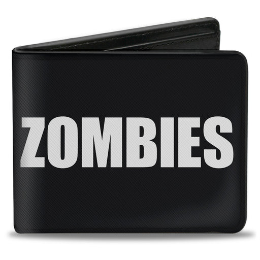 Bi-Fold Wallet - Zombies Y U NO DIE Black White Red Bi-Fold Wallets Buckle-Down   