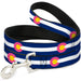 Dog Leash - Colorado Flags6 Repeat Blue/White/Pink/Yellow Dog Leashes Buckle-Down   