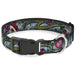 Plastic Clip Collar - Live Hard Die Young CLOSE-UP Turquoise Plastic Clip Collars Buckle-Down   