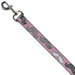 Dog Leash - Mustaches Pink/Sketch Dog Leashes Buckle-Down   