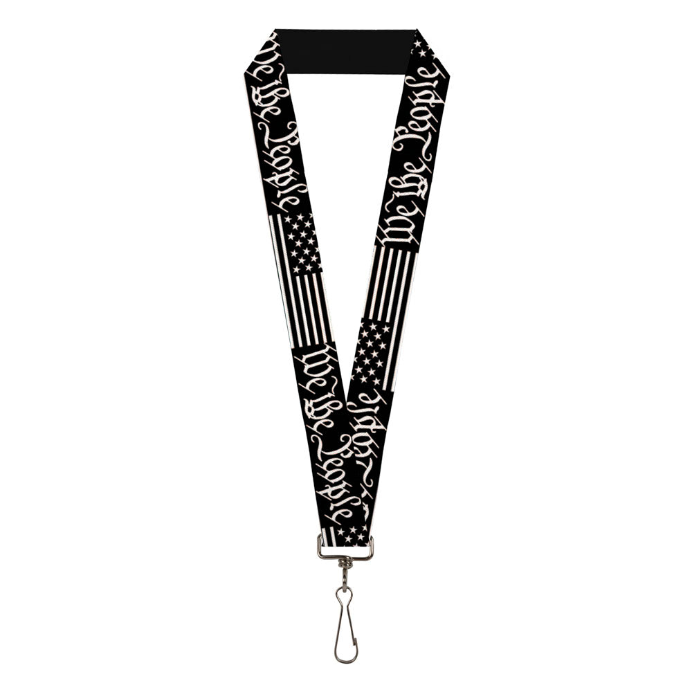 The Lanyard 1 PC Holds The Take Straw Securely Detachable Clasp Black and White