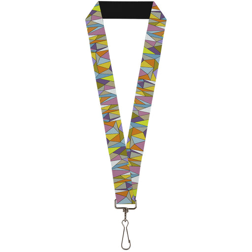 Lanyard - 1.0" - Stained Glass Mosaic Multi Color Lanyards Buckle-Down   