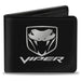 Bi-Fold Wallet - Dodge Viper Black Silver Logo Bi-Fold Wallets Dodge   