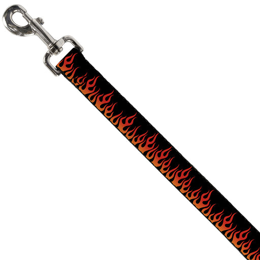 Dog Leash - Flames Black/Orange/Red Dog Leashes Buckle-Down   