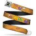 CAT DOG Logo Full Color Black/Yellow/Red/Blue Seatbelt Belt - CatDog Stretch/CATDOG Logo Webbing Seatbelt Belts Nickelodeon   
