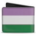 Bi-Fold Wallet - Flag Genderqueer Lavender White Green Bi-Fold Wallets Buckle-Down   