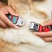 Dog Bone Seatbelt Buckle Collar - BUCKLE-DOWN Shapes Red/Dot Turquoise/White Seatbelt Buckle Collars Buckle-Down   