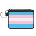 Canvas Zipper Wallet - MINI X-SMALL - Flag Transgender Baby Blue Baby Pink White Canvas Zipper Wallets Buckle-Down   