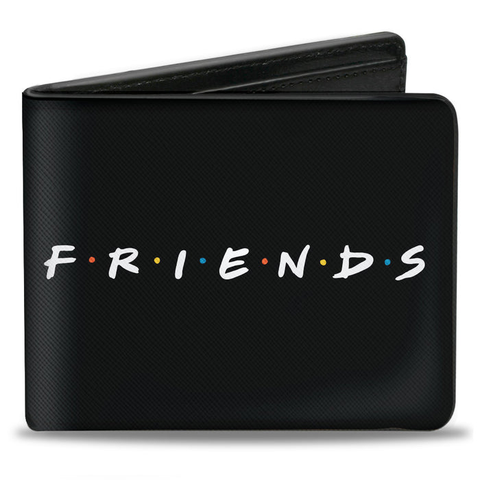 Bi-Fold Wallet - FRIENDS Logo Black White Multi Color Bi-Fold Wallets Friends   