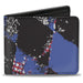 Bi-Fold Wallet - Grunge Checker Flag Blue Red Bi-Fold Wallets Buckle-Down   