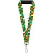 Lanyard - 1.0" - St Pat's 4-Buttons Stacked Lanyards Buckle-Down   