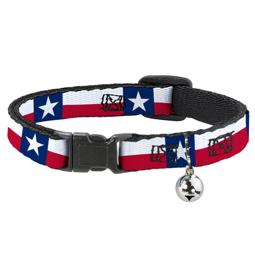 Cat Collar Breakaway - Texas Flag Continuous Repeat Breakaway Cat Collars Buckle-Down   