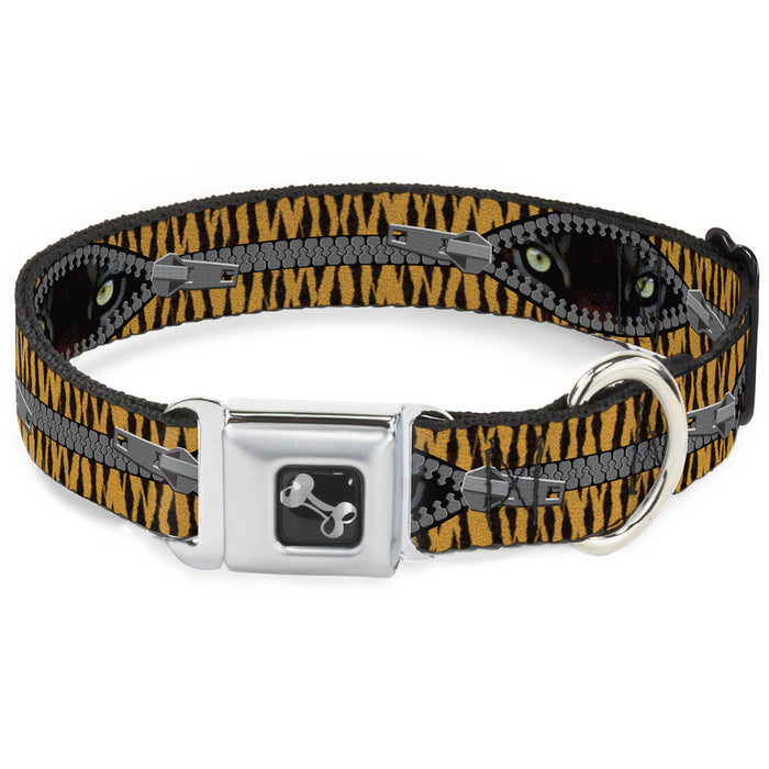Dog Bone Seatbelt Buckle Collar - Tiger Eyes Seatbelt Buckle Collars Buckle-Down   