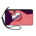 Canvas Zipper Wallet - SMALL - Sponge Bob Savage Patrick Pose Purple Canvas Zipper Wallets Nickelodeon   