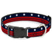 Plastic Clip Collar - Americana Stars & Stripes4 Blue/White/Red Plastic Clip Collars Buckle-Down   