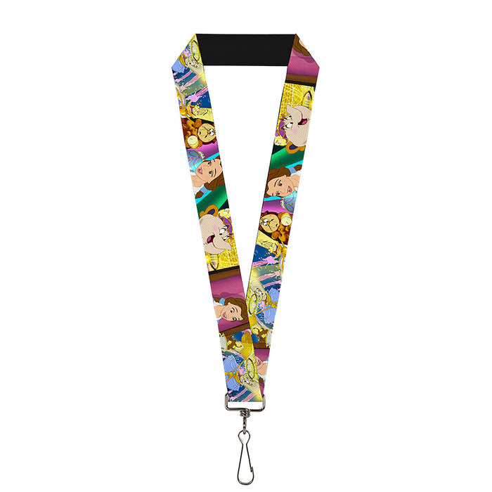 Lanyard - 1.0" - Beauty & the Beast Be Our Guest Scenes Lanyards Disney   