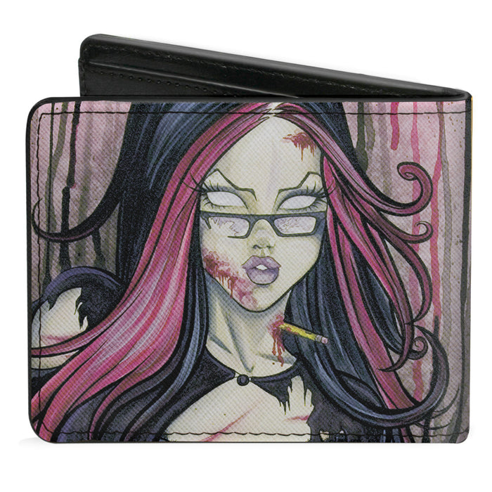 Bi-Fold Wallet - Zombie Bi-Fold Wallets Sexy Ink Girls   
