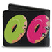Bi-Fold Wallet - Glaze Donut Expressions Black Bi-Fold Wallets Buckle-Down   