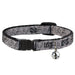 Cat Collar Breakaway - Ditsy Floral Black White Red Breakaway Cat Collars Buckle-Down   