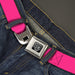 BD Wings Logo CLOSE-UP Full Color Black Silver Seatbelt Belt - Hot Pink Webbing Seatbelt Belts Buckle-Down   