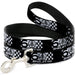 Dog Leash - SHELBY 60 YEARS SINCE 1962 Checker Black/White Dog Leashes Carroll Shelby   